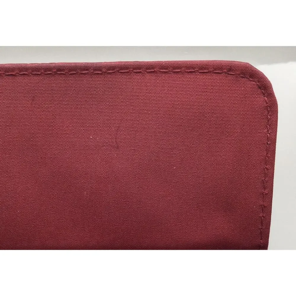 Liz & Co Red Croc Embossed Faux Leather Organizer Clutch Wallet Size 4x7x1